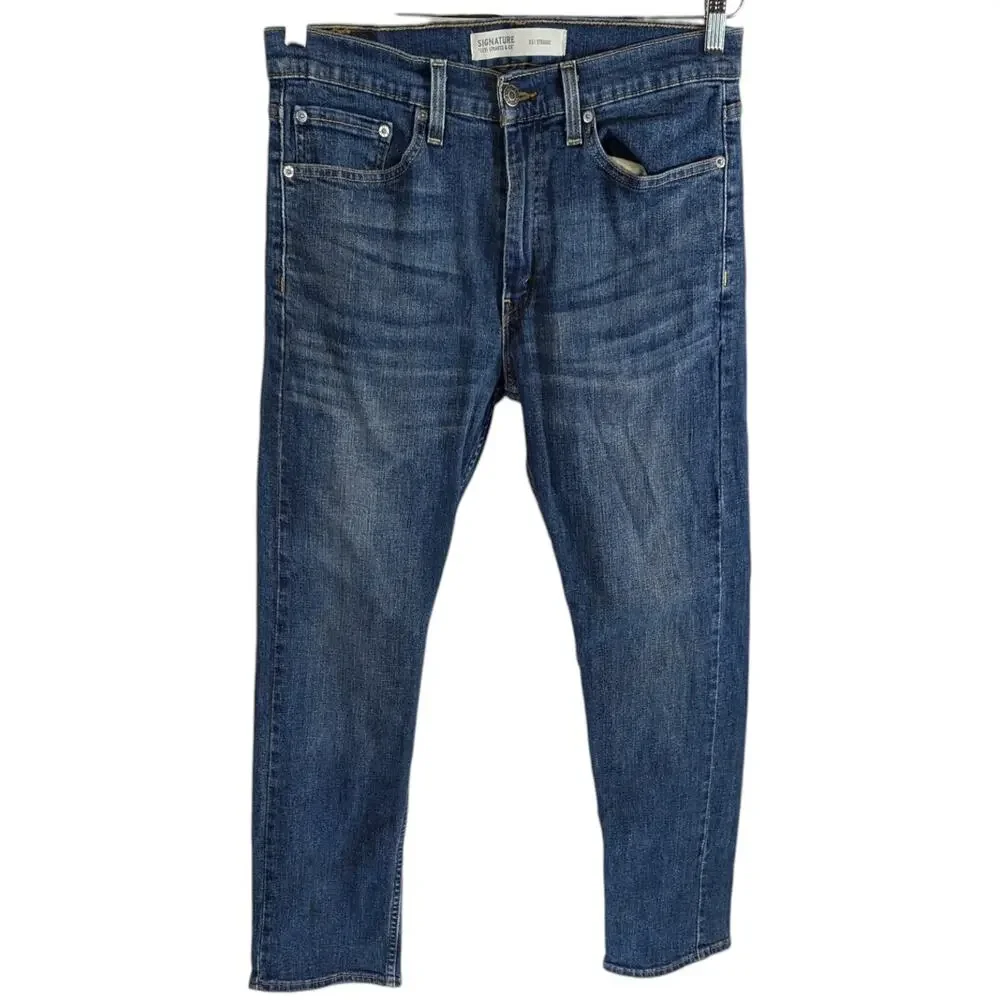 Levi's Signature S51 Straight Jeans 32x30 Levis Blue Denim Measures 34x29.5